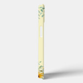 Coques Case-Mate iPhone Tournesol Aquarelle Florale Nom du script (Verso / Droite)
