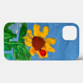 Coques Case-Mate iPhone Tournesol "Art by Kids" (Verso (horizontal))