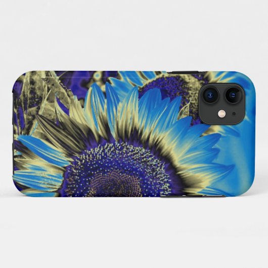 Coques Case-Mate iPhone Tournesol bleu 2 (Dos (Horizontal))