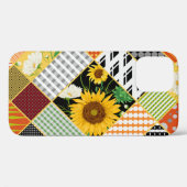 Coques Case-Mate iPhone Tournesol Chamomile, Patchwork Aquarelle. (Verso (horizontal))