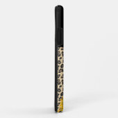 Coques Case-Mate iPhone Tournesol de Leopard Poster de animal (Dos/Droite)