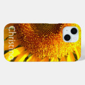 Coques Case-Mate iPhone Tournesol de mammouth jaune géant (Verso (horizontal))