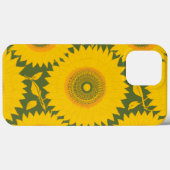 Coques Case-Mate iPhone Tournesol - Design floral jaune (Verso (horizontal))