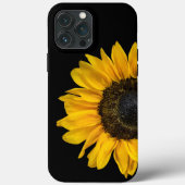 Coques Case-Mate iPhone Tournesol en noir (Verso)