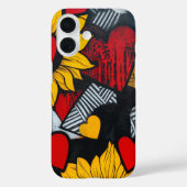 Coques Case-Mate iPhone tournesol et coeurs (Verso)