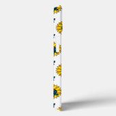 Coques Case-Mate iPhone Tournesol et papillon bleu (Verso / Droite)