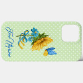 Coques Case-Mate iPhone Tournesol et papillon Ukraine soutien (Verso (horizontal))