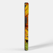 Coques Case-Mate iPhone Tournesol floral rustique jaune grange bois monogr (Verso / Droite)