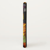 Coques Case-Mate iPhone Tournesol floral rustique jaune grange bois monogr (Dos/Gauche)