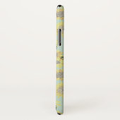 Coques Case-Mate iPhone Tournesol peint Turquoise jaune orangé (Dos/Droite)