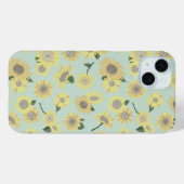 Coques Case-Mate iPhone Tournesol peint Turquoise jaune orangé (Verso (horizontal))