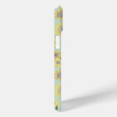 Coques Case-Mate iPhone Tournesol peint Turquoise jaune orangé (Verso / Droite)