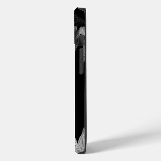 Coques Case-Mate iPhone Tournesol - Photographie d'art noir et blanc (Verso / Gauche)