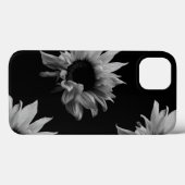 Coques Case-Mate iPhone Tournesol - Photographie d'art noir et blanc (Verso (horizontal))