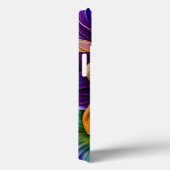 Coques Case-Mate iPhone Tournesol pourpre et or (Verso / Droite)