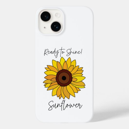 Coques Case-Mate iPhone Tournesol Prêt À Briller Tournesol (Verso)