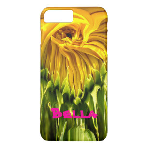 Coques Pour iPhone Tournesol rétro funky abstrait, géométrie effrayée