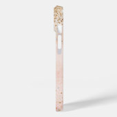 Coques Case-Mate iPhone Tournesol rose or nom rustique (Verso / Gauche)