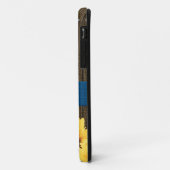 COQUES Case-Mate iPhone TOURNESOL RUSTIQUE BLEU DÉCORÉ D'UN MONOGRAMME (Dos/Gauche)