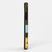 COQUES Case-Mate iPhone TOURNESOL RUSTIQUE D'AQUA DÉCORÉ D'UN MONOGRAMME (Dos/Droite)