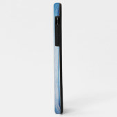 Coques Case-Mate iPhone Tournesol sur Mur en Bois Bleu (Dos/Gauche)