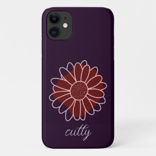 Case-Mate iPhone Case Tournesol vert foncé rustique contemporain