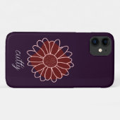 Coques Case-Mate iPhone Tournesol vert foncé rustique contemporain (Dos (Horizontal))