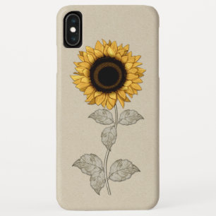 Case-Mate iPhone Case Tournesol vintage d'or jaune