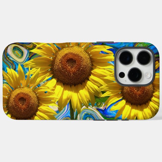 Coques Case-Mate iPhone Tournesols (Verso (horizontal))