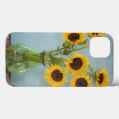 Coques Case-Mate iPhone Tournesols en vase sur table (Verso (horizontal))