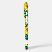 Coques Case-Mate iPhone Tournesols Modernes Monogrammés (Verso / Gauche)
