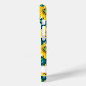 Coques Case-Mate iPhone Tournesols modernes monogrammés (Verso / Gauche)