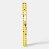 Coques Case-Mate iPhone Tournesols Sur En vichy Jaune (Verso / Gauche)