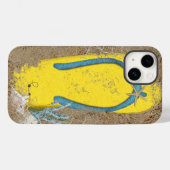 Coques Case-Mate iPhone Tournevis jaune dans le sable (Verso (horizontal))