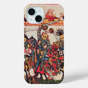 COQUE POUR iPhone 15 TOURNOI MÉDIÉVAL, COMBATTRE DES CHEVALIERS ET DES