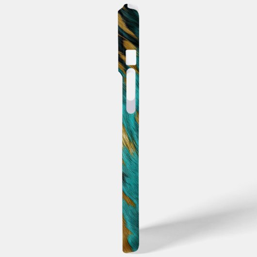 Coques Case-Mate iPhone Tourquoise Brown Or (Verso / Gauche)