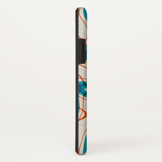 Coques Case-Mate iPhone Tourquoise et perruques rouges (Dos/Droite)