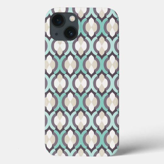 Coques Case-Mate iPhone Tourquoise Moroccan Pattern (Verso)