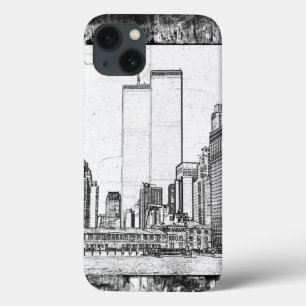 iPhone 13 Coque Tours jumelles