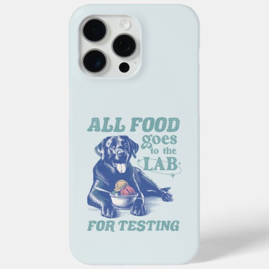 Coques Case-Mate iPhone Tous les aliments vont au Black Lab pour tester Re (Verso)