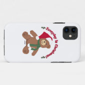 Coques Case-Mate iPhone Tous Les Jours, C'Est Noël ! Ours de NoëlTeddy (Dos (Horizontal))