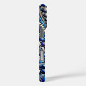 Coques Case-Mate iPhone Tous Les Points Bleus Et Violets (Verso / Droite)