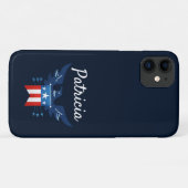 Coques Case-Mate iPhone Tout American Eagle & Flag Patriotic (Dos (Horizontal))