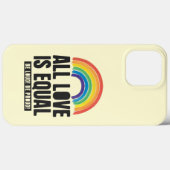 Coques Case-Mate iPhone Tout amour est la même fierté LGBT Egalité des dro (Verso (horizontal))