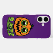 Coques Case-Mate iPhone Tout arrêté sur Halloween Candy drôle Citrouille (Verso (horizontal))
