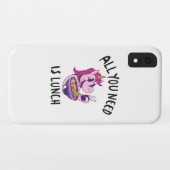 Coques Case-Mate iPhone Tout ce dont tu as besoin, c'est de déjeuner (Dos (Horizontal))