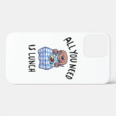 Coques Case-Mate iPhone Tout ce dont tu as besoin, c'est de déjeuner (Verso (horizontal))