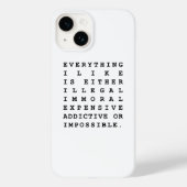 Coques Case-Mate iPhone Tout ce que j'aime (Verso)