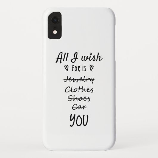 Coques Case-Mate iPhone Tout ce que je souhaite c'est Vous (Dos)