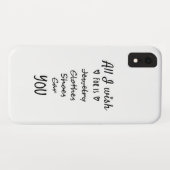 Coques Case-Mate iPhone Tout ce que je souhaite c'est Vous (Dos (Horizontal))